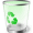 Green recycle bin